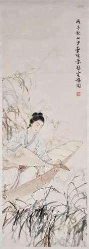 Deng Fen (1894-1964) Lady Hanging Scroll