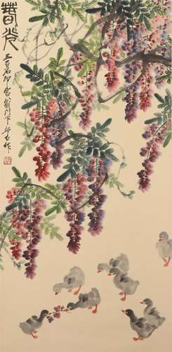 A Chinese Painting of Wistaria