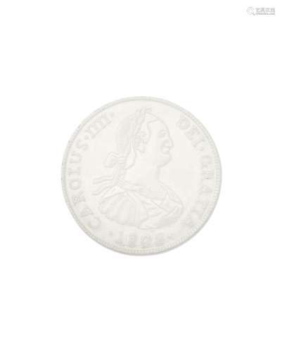 A rare white jade 'coin'