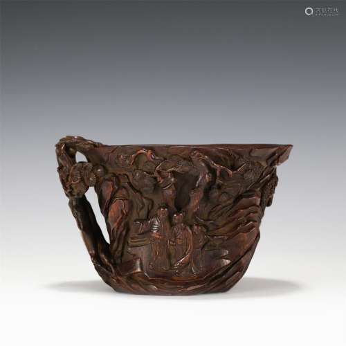 A Fine Carved Bamboo Cup