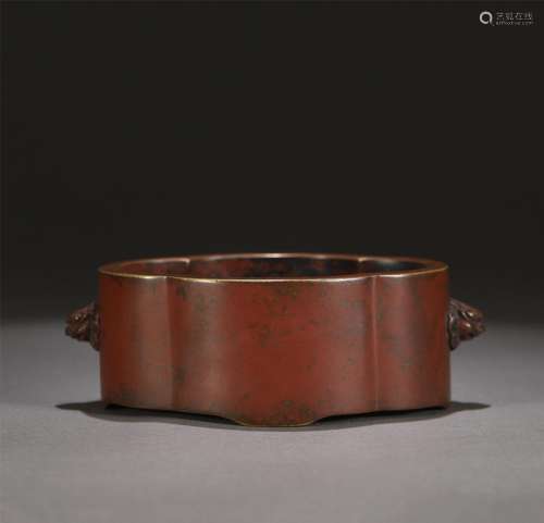 A Bronze Censer with Double Handles