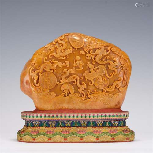 A Soapstone Carved Shanzi Decoration
