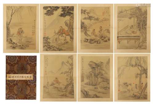 A Chinese Painting Album of Scholars