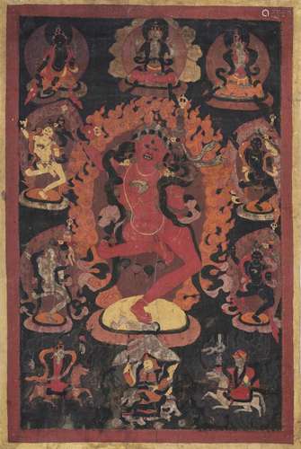 OPEN MANDALA OF DAKINI VAJRAVARAHI WITH THE PIG'D HEAD ...