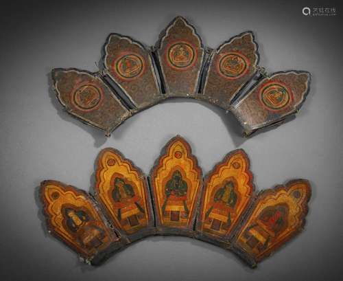 Fivefold ritual crowns for initiation ceremonies