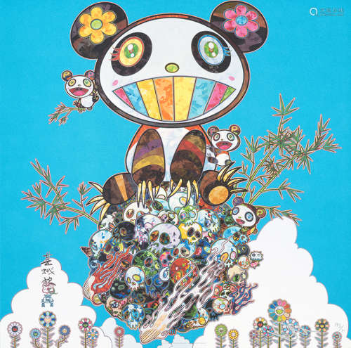村上隆版画 幸福熊猫