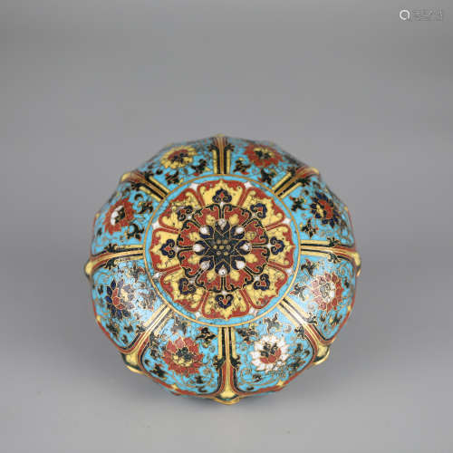 Ancient Chinese cloisonne box