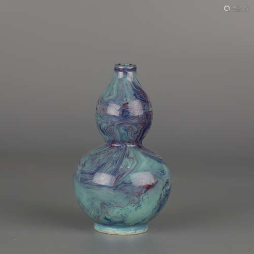 Furnace Jun Glazed Gourd Vase, Yongzheng