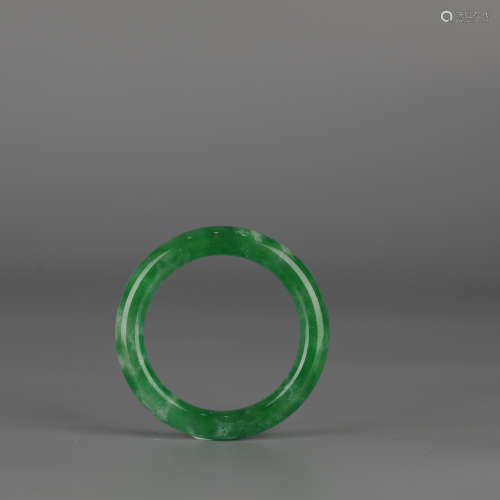 An ancient green jade bracelet