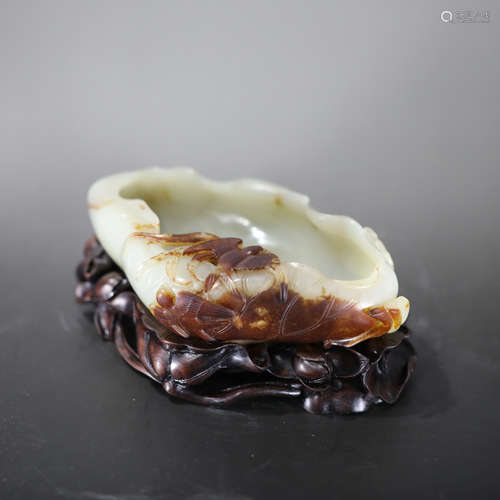 China Hotan white jade washing