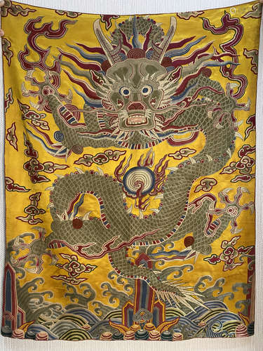 Chinese embroidery big dragon