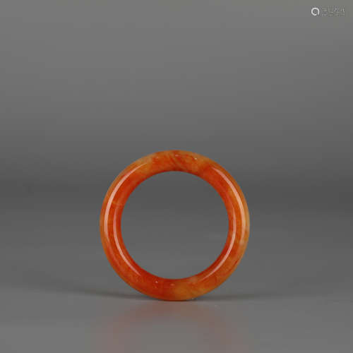 Ancient Chinese Red Jade Bracelet