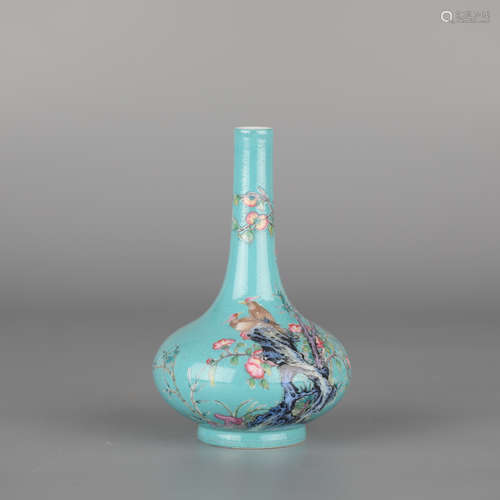 Chinese Porcelain Flower Bottle