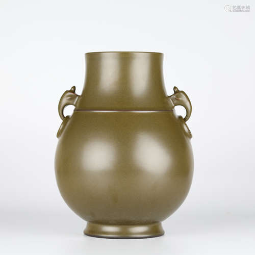 18th,Tea dust glaze vase