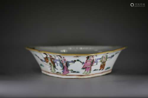 Chinese color figure Basin