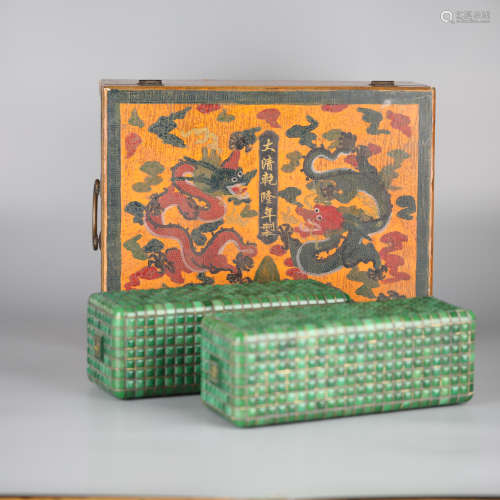 Chinese colorful jade pillow