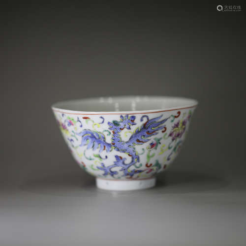 Chinese guangxu Fencai official kiln bowl