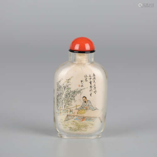 Liu Dasheng, inside-painted snuff bottle