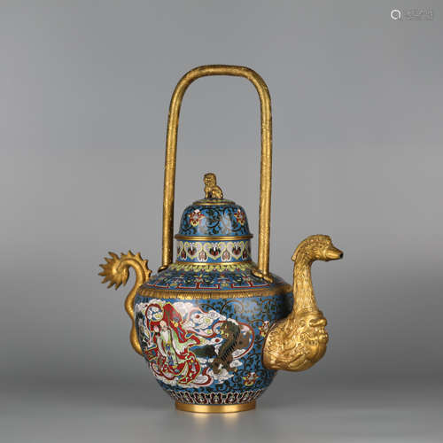 Exquisite enamel pot, Qing