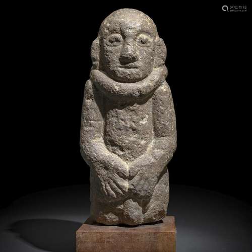 A STONE ANCESTOR FIGURE