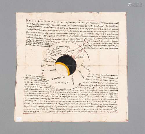 AN ASTROLOGY MANUSCRIPT PAGE