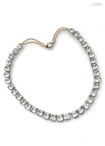 RIVIERE NECKLACE WITH RHINESTONES