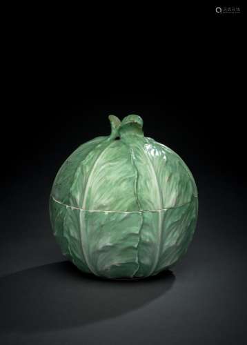 A POSSIBLY BERLIN (WEGELY?) LETTUCE TUREEN AND COVER
