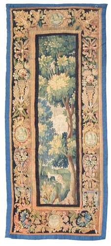 A FLEMISH TAPESTRY VERDURE FRAGMENT