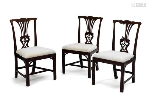 THREE RARE MAHOGANY CHAIRS - SO-CALLED "FÜRST FRANZ&quo...