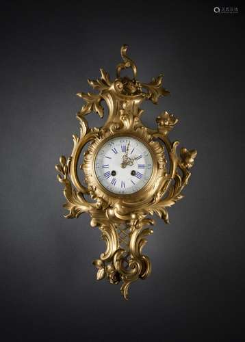 A NAPOLEON III CARTEL WALL CLOCK