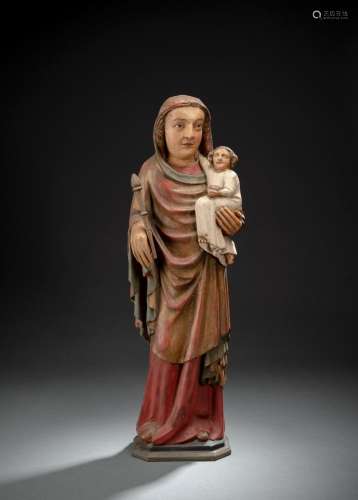 A LATE MEDIEVAL VIRGIN AND CHILD