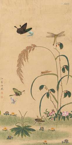 In the Style of Ma Quan (active ca. 1700-1750), Flowers and ...