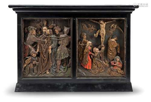 TWO LATE GOTHIC RELIEF CARVINGS OF THE PASSION OF CHRIST