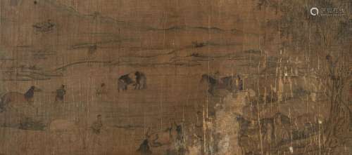 A PAINTING OF HORSES IN STYLE OF ZHAO MENGFU (1254-1322)