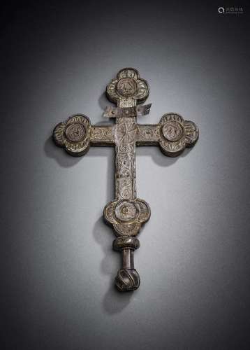 A BYZANTINE STYLE PROCESSIONAL CROSS