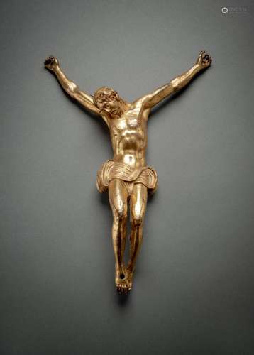 A GILTBRONZE BODY OF CHRIST