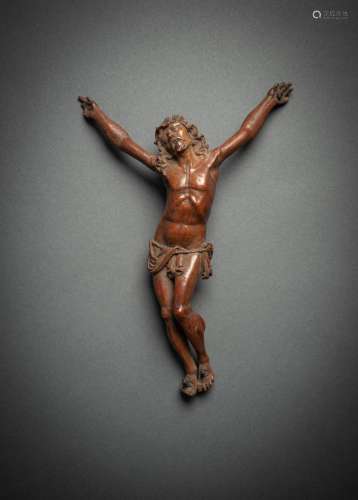 A BOXWOOD BODY OF CHRIST