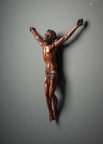 A BAROQUE BOXWOOD BODY OF CHRIST
