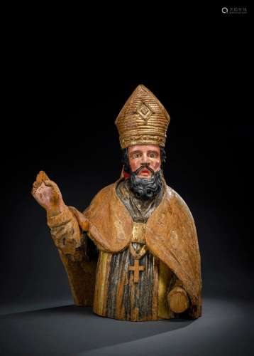 BUST OF A HOLY BISHOP