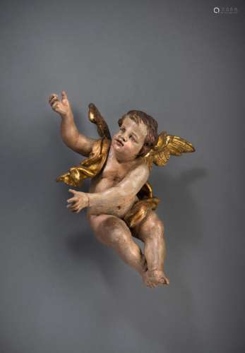 A WINGED BAROQUE PUTTO