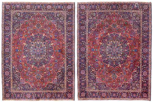 A PAIR OF CENTRAL PERSIAN CARPENTS