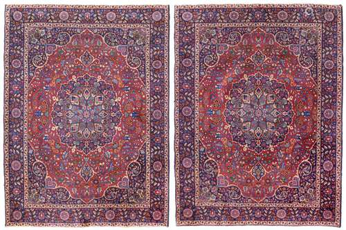 A PAIR OF CENTRAL PERSIAN CARPENTS