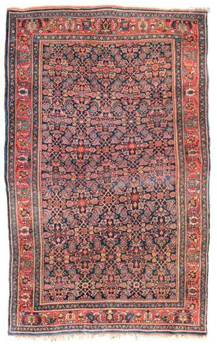 AN ALL OVER PATTERNED BIDJAR CARPET