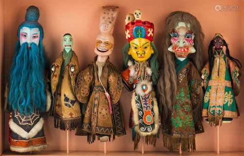 A GROUP OF TWELVE PUPPETS