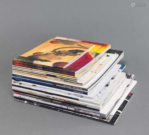 A GROUP OF EXHIBITION CATALOGUES ON CONTEMPORARY CHINESE PAI...