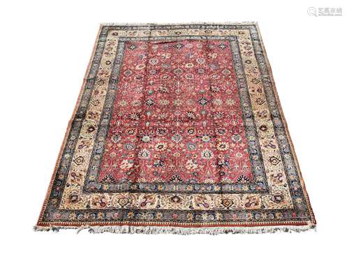 A TABRIZ CARPET, SIGNED BY MASTER WEAVER MOKHTARPOUR, approx...