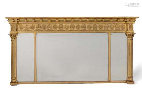 A REGENCY GILTWOOD AND GESSO MIRROR, CIRCA 1815