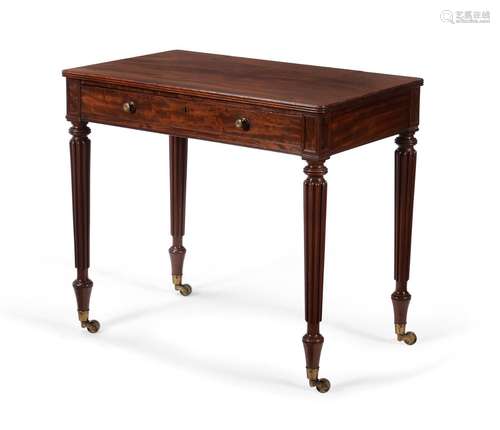 A REGENCY MAHOGANY 'CHAMBER' TABLE, ATTRIBUTED TO ...