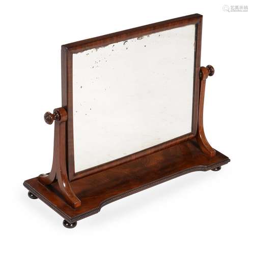 A GEORGE IV MAHOGANY DRESSING MIRROR, IN THE MANNER OF GILLO...