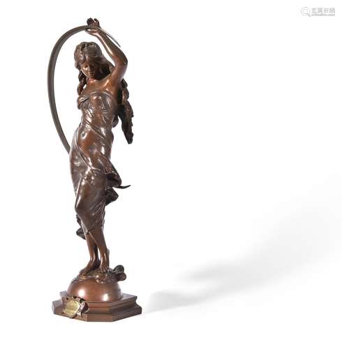 AFTER AUGUSTE MOREAU (FRENCH, 1834-1917) A BRONZE FIGURE &#x...